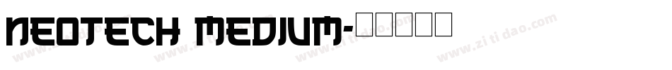 NeoTech Medium字体转换